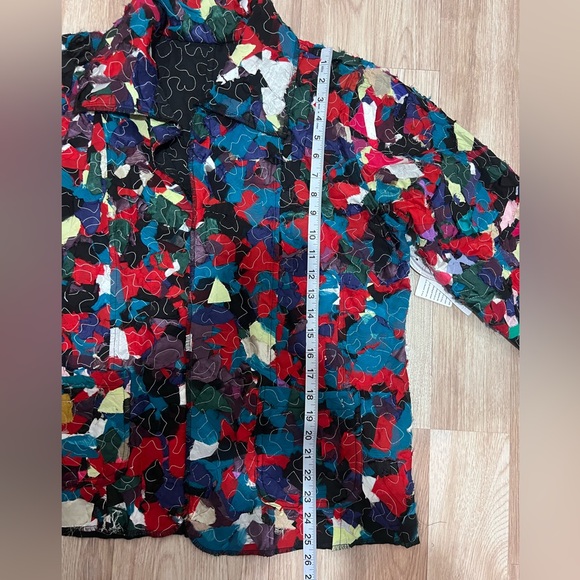 NWT Parsley & Sage Reversible Patchwork Jacket XL – Colorful Open Front - Picture 11 of 13